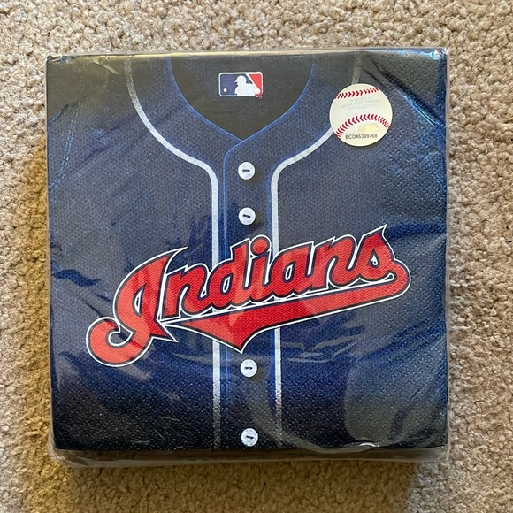 MLB Amscan Cleveland Indians Luncheon Napkins - Two Packages - Picture 1 of 3
